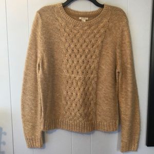 Yellow knit sweater